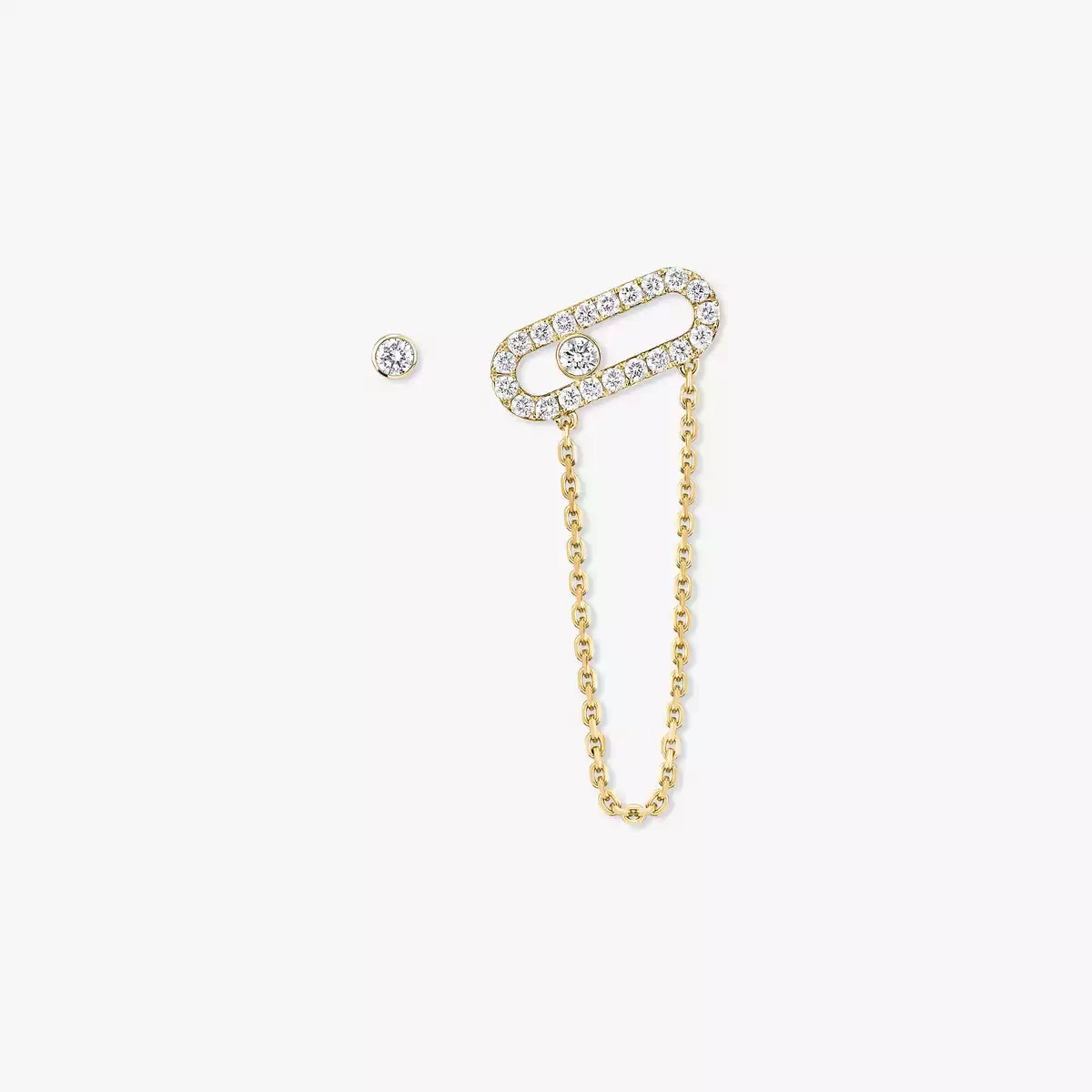 [Luxery]Move Uno Diamond Earrings