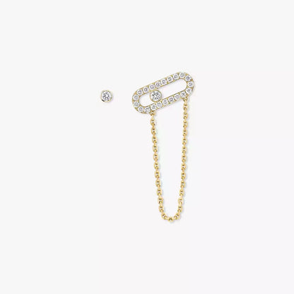[Luxery]Move Uno Diamond Earrings