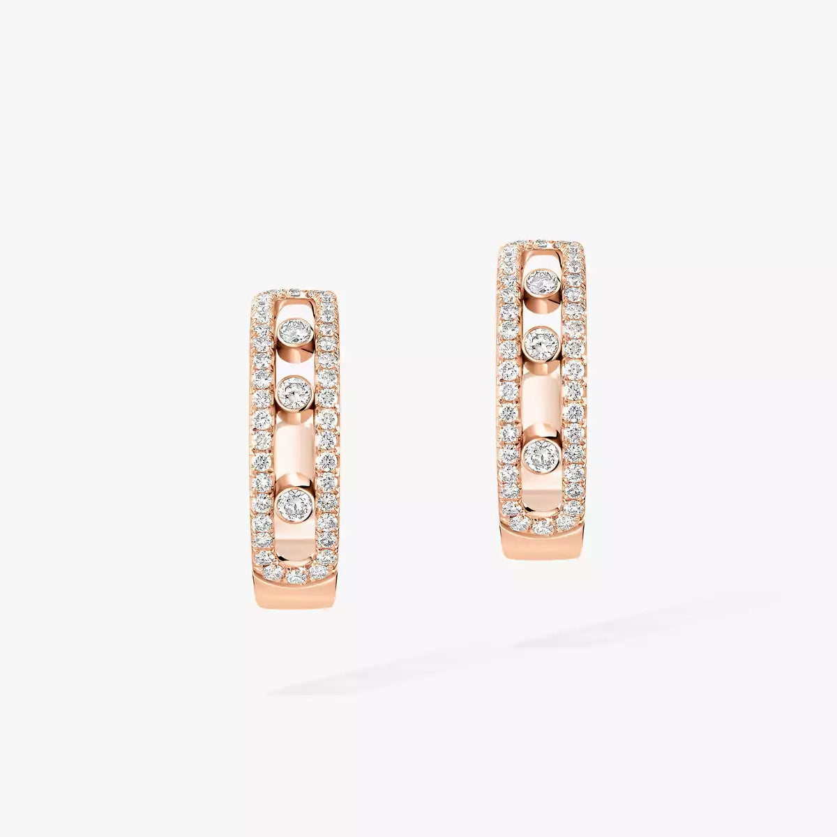 [Luxery]Diamond Pave_ Hoop Earrings Move