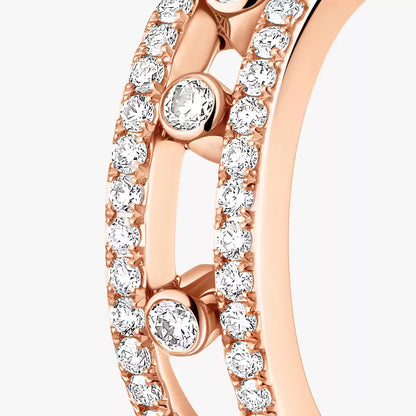 [Luxery]Diamond Pave_ Hoop Earrings Move