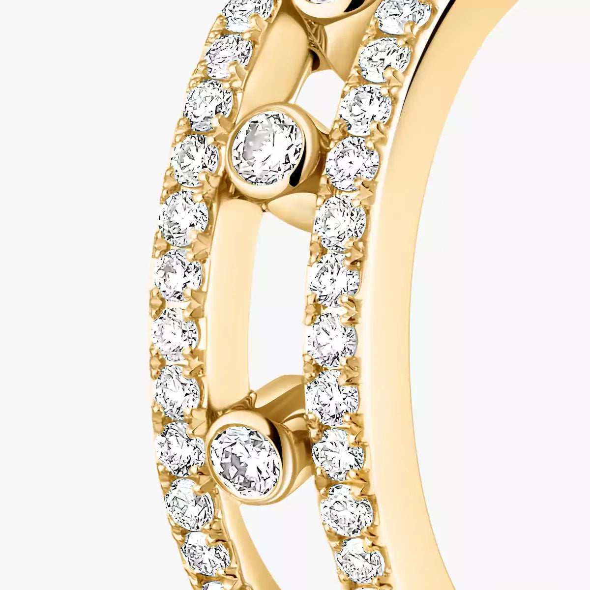 [Luxery]Diamond Pave_ Hoop Earrings Move