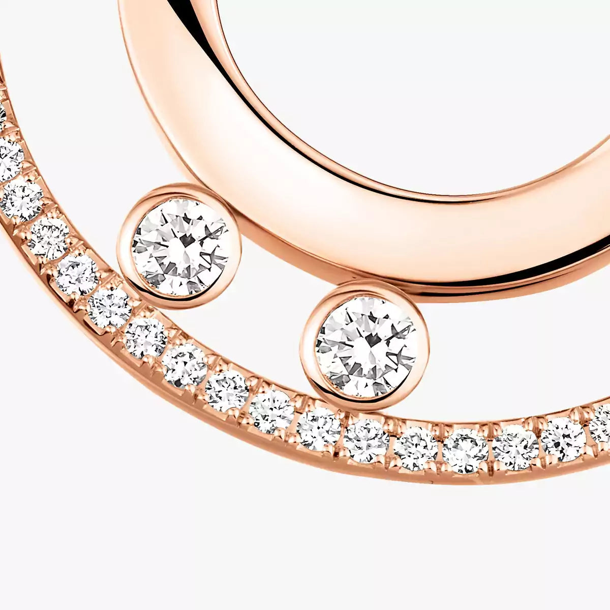 [Luxery]Move Romane Small Diamond Hoop Earrings