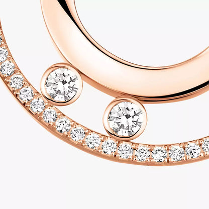 [Luxery]Move Romane Small Diamond Hoop Earrings