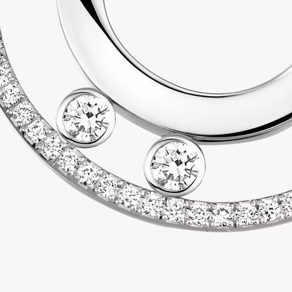 [Luxery]Move Romane Small Diamond Hoop Earrings