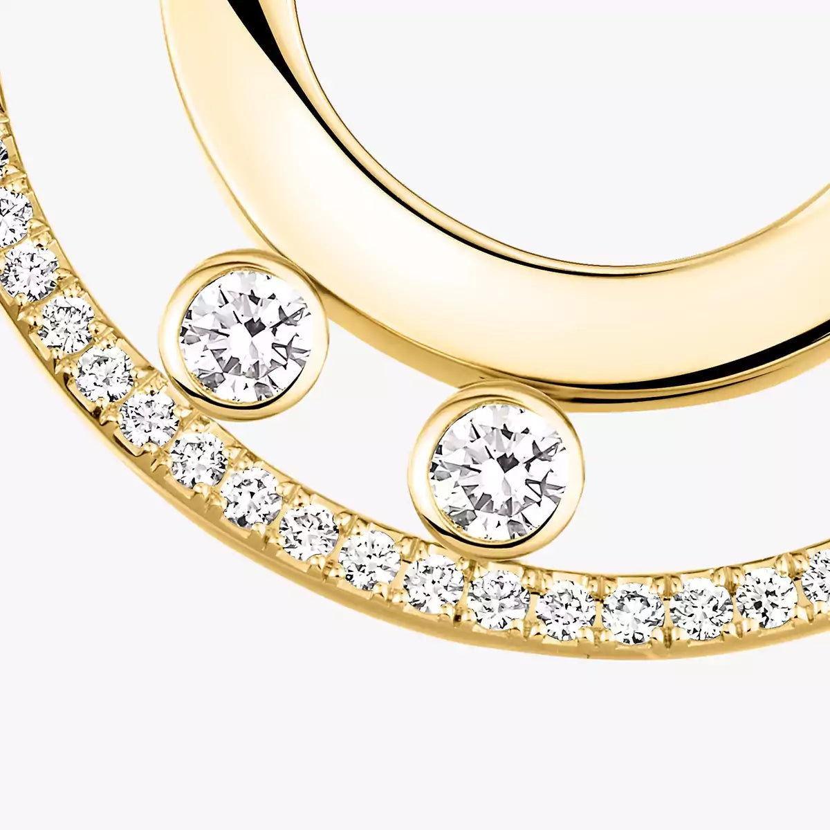 [Luxery]Move Romane Small Diamond Hoop Earrings