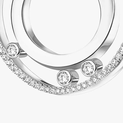 [Luxery]Move Romane Small Diamond Hoop Earrings