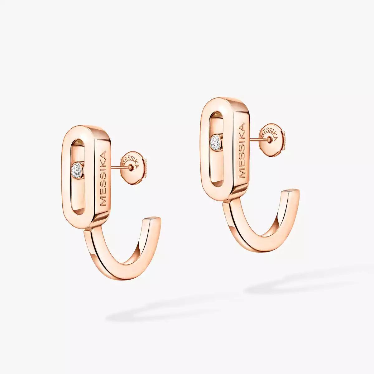 [Luxery]Diamond Mini Hoop Earrings Move Classique