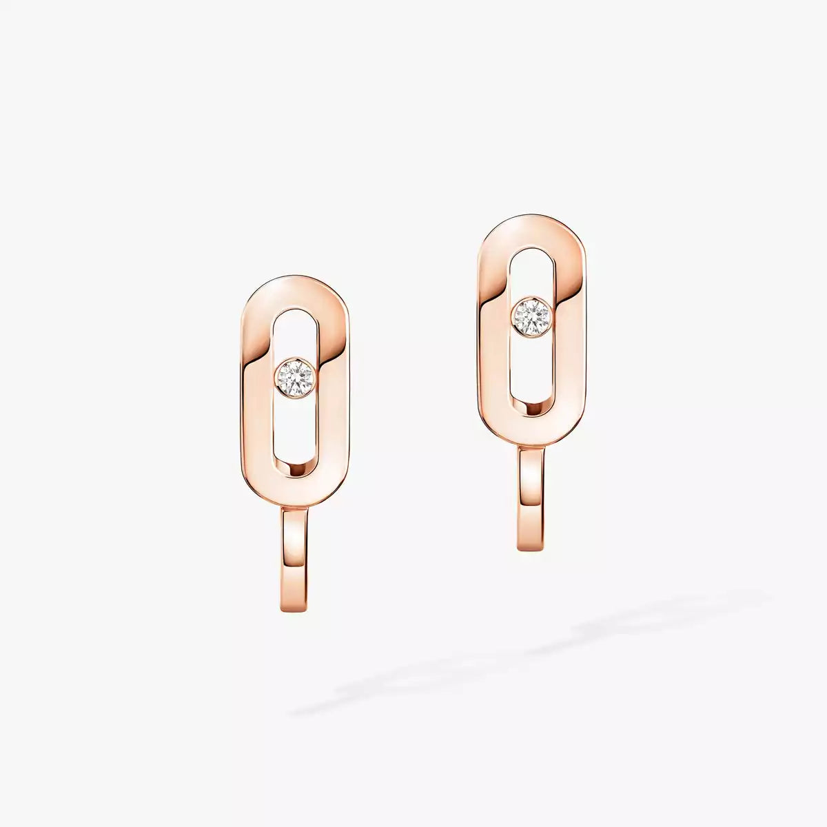 [Luxery]Diamond Mini Hoop Earrings Move Classique