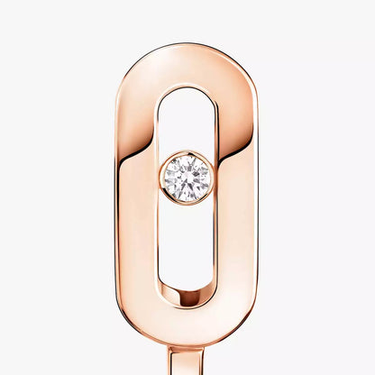 [Luxery]Diamond Mini Hoop Earrings Move Classique