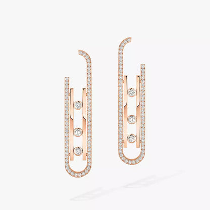 [Luxery]Diamond Pendant Earrings Move 10Th
