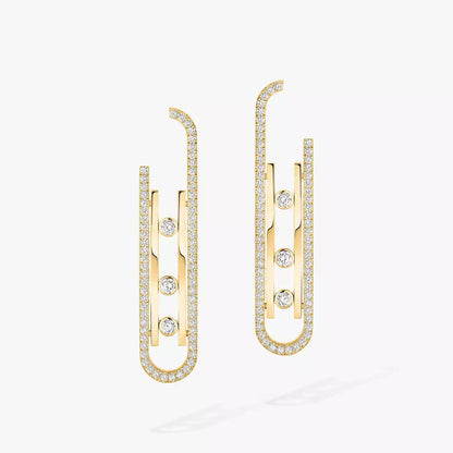 [Luxery]Diamond Pendant Earrings Move 10Th