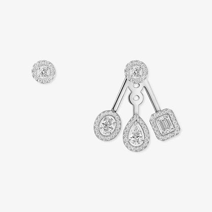 [Luxery] My Twin Trio  Diamond Earrings