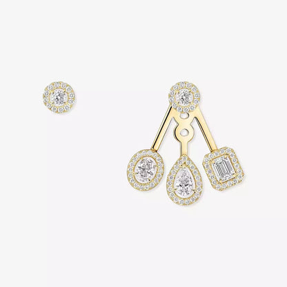 [Luxery] My Twin Trio  Diamond Earrings