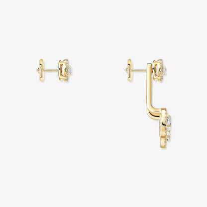 [Luxery] My Twin Trio  Diamond Earrings