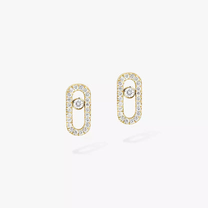 [Luxery]Move Uno Diamond Earrings