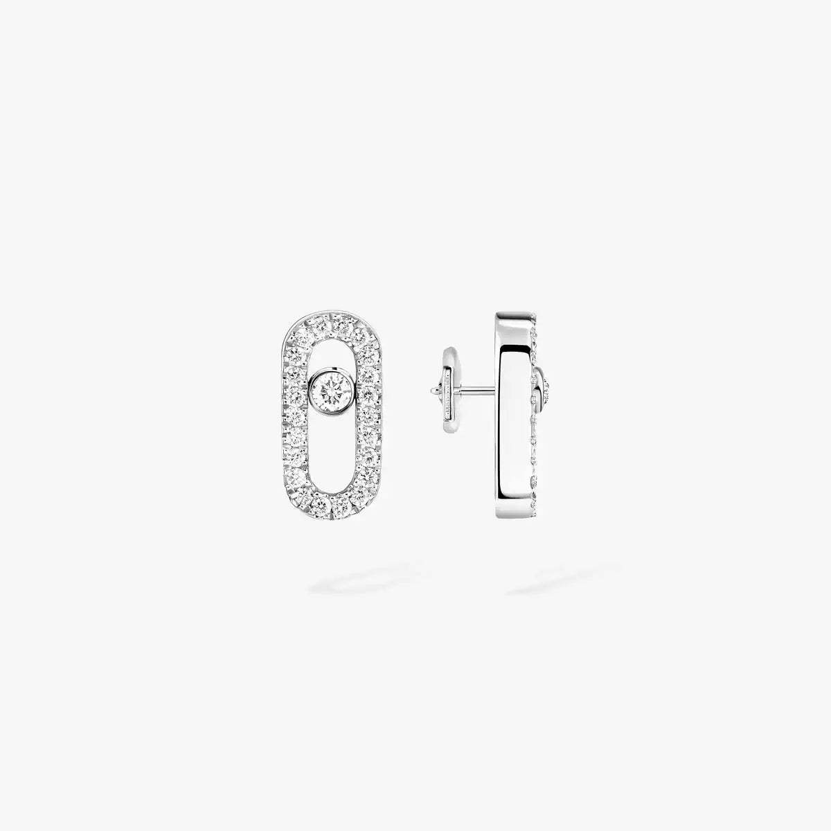 [Luxery]Move Uno Diamond Earrings