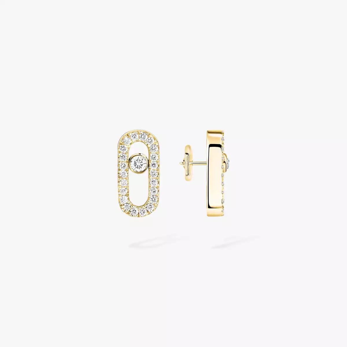 [Luxery]Move Uno Diamond Earrings