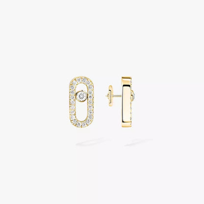 [Luxery]Move Uno Diamond Earrings