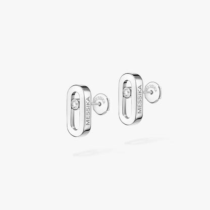 [Luxery]Move Uno Diamond Stud Earrings