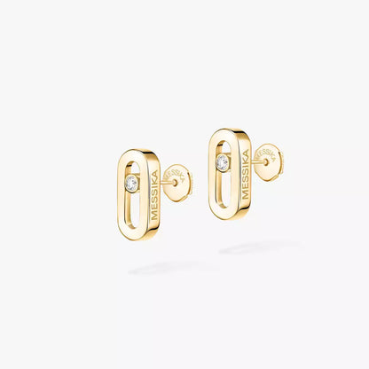 [Luxery]Move Uno Diamond Stud Earrings