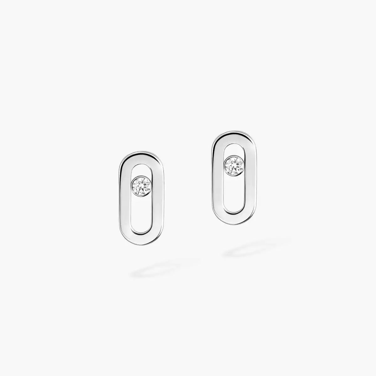 [Luxery]Move Uno Diamond Stud Earrings