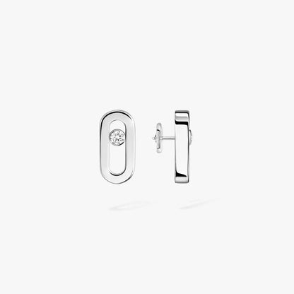 [Luxery]Move Uno Diamond Stud Earrings