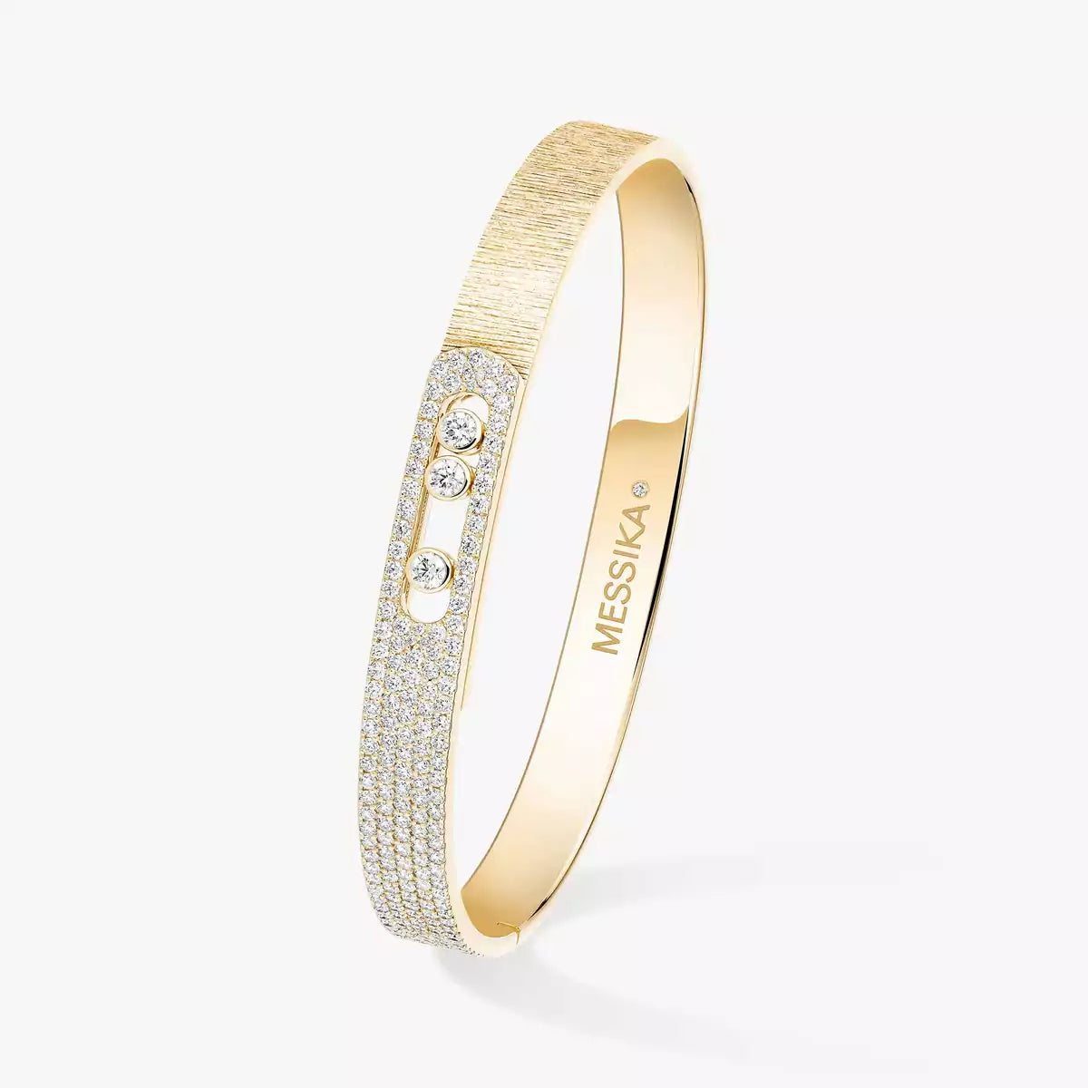 [Luxery]Move Noa Ciselé half pavé bangle