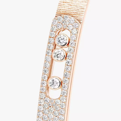 [Luxery]Move Noa Ciselé half pavé bangle
