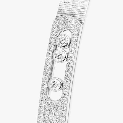 [Luxery]Move Noa Ciselé half pavé bangle