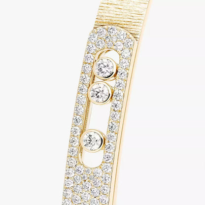 [Luxery]Move Noa Ciselé half pavé bangle
