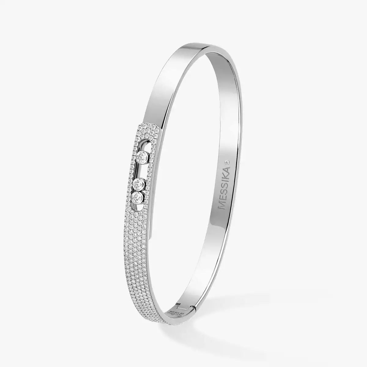 [Luxery]Move Noa Rose Gold Pavé Diamond Bangle Bracelet