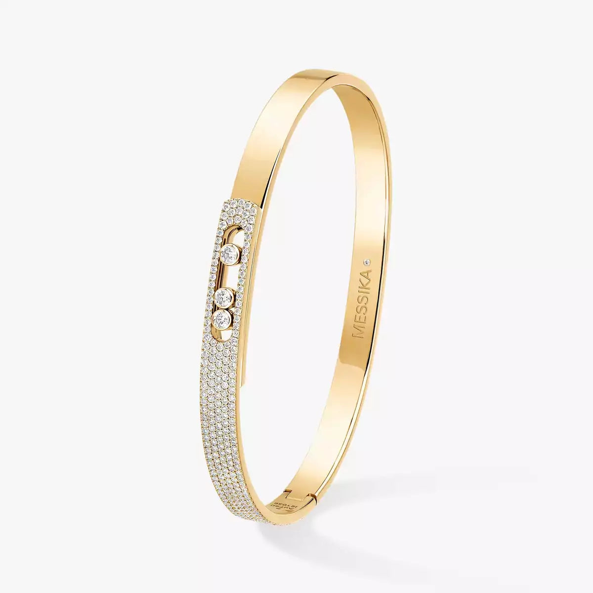 [Luxery]Move Noa Rose Gold Pavé Diamond Bangle Bracelet