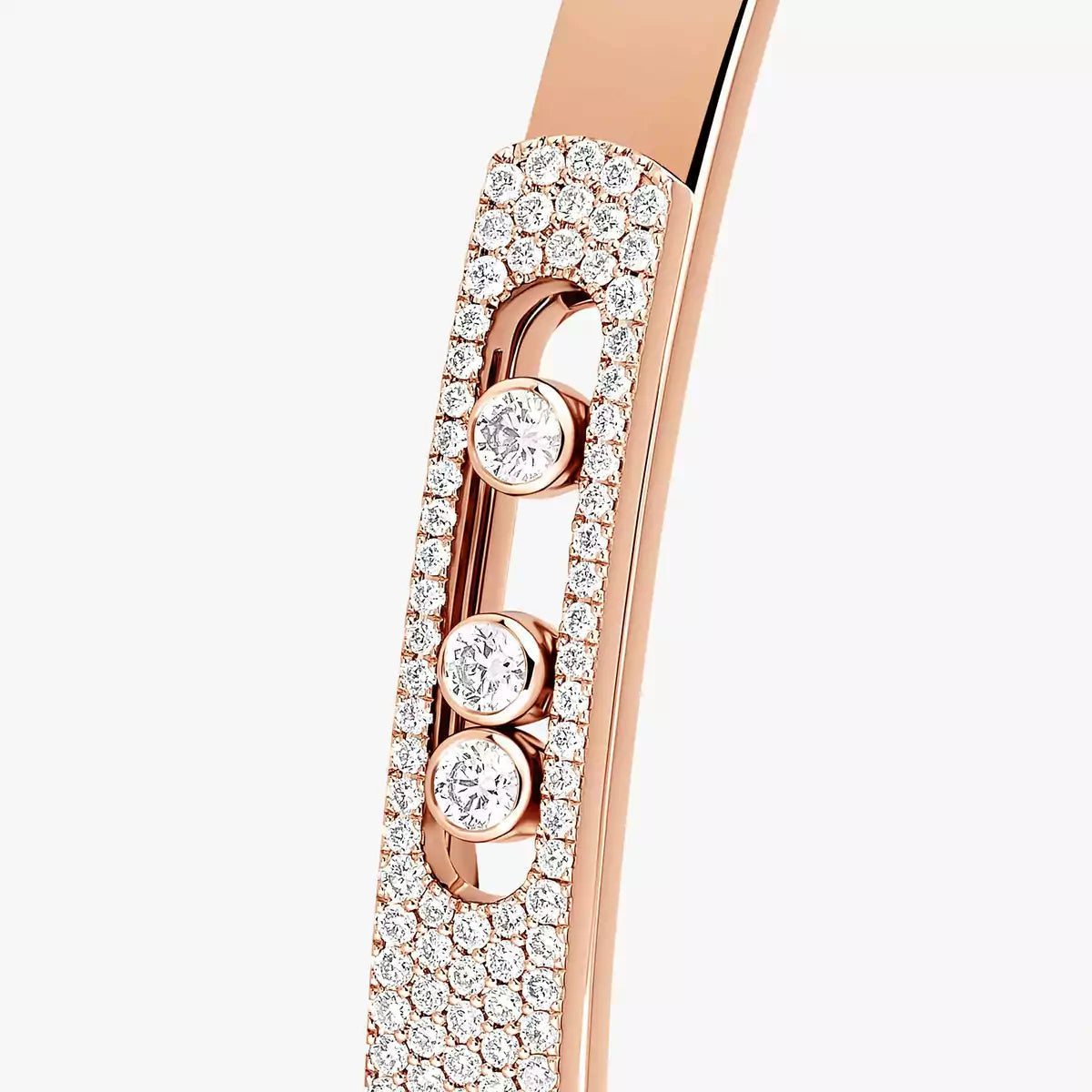 [Luxery]Move Noa Rose Gold Pavé Diamond Bangle Bracelet