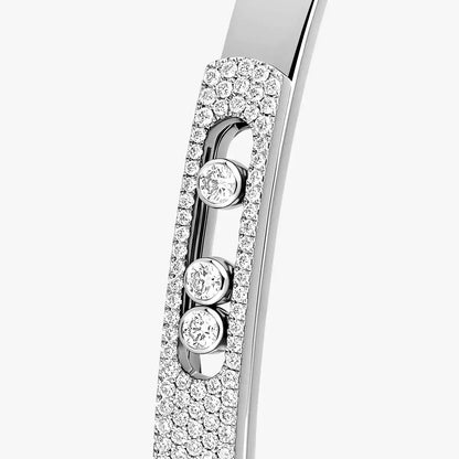 [Luxery]Move Noa Rose Gold Pavé Diamond Bangle Bracelet