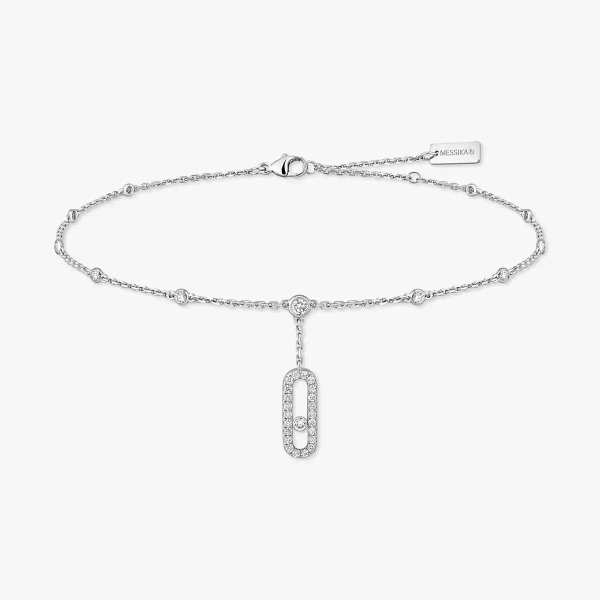 [Luxery] Move Uno pavé ankle bracelet