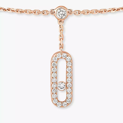 [Luxery] Move Uno pavé ankle bracelet