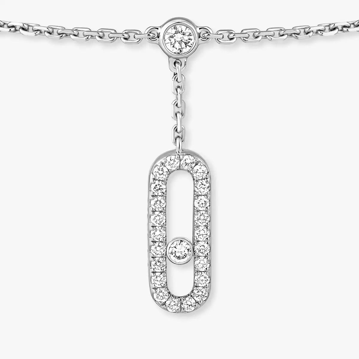 [Luxery] Move Uno pavé ankle bracelet