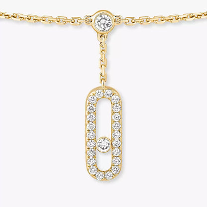 [Luxery] Move Uno pavé ankle bracelet