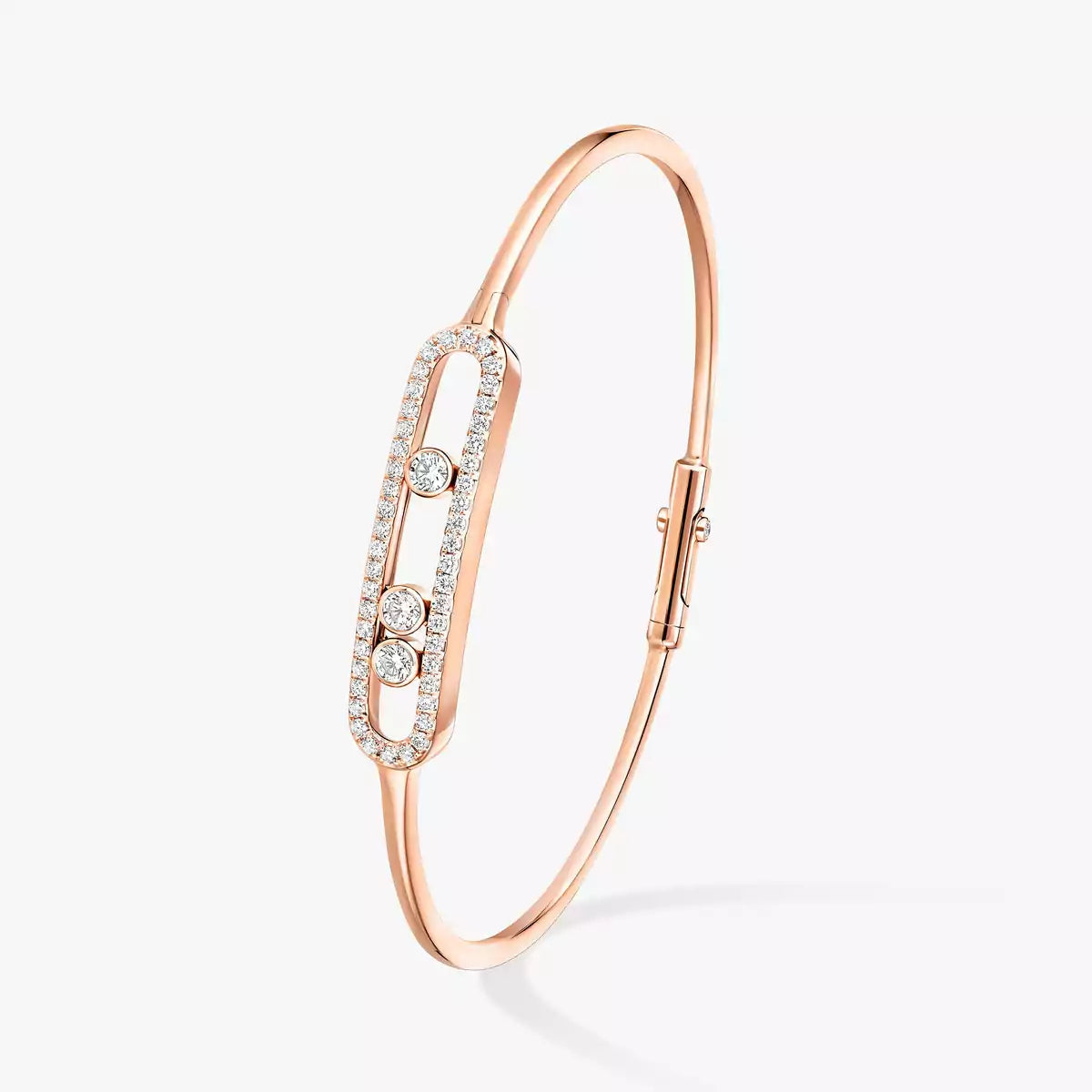 [Luxery]Move Pavé Diamond Bangle Bracelet M