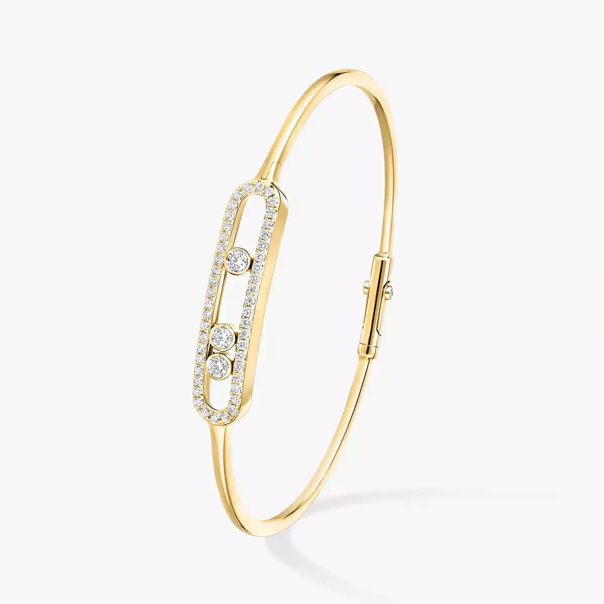 [Luxery]Move Pavé Diamond Bangle Bracelet M