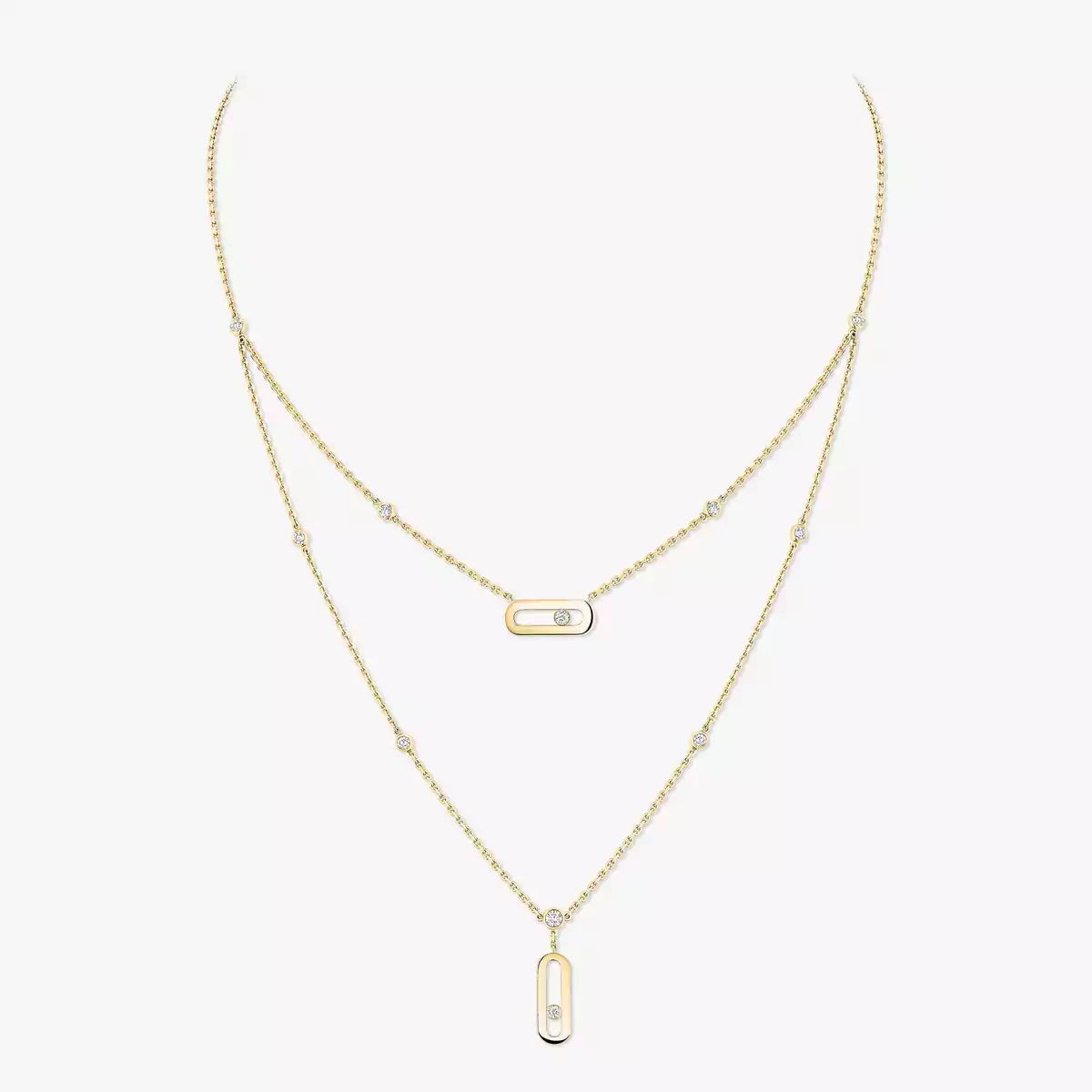 [Luxery] Move Uno Diamond Necklace