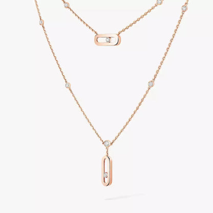 [Luxery] Move Uno Diamond Necklace