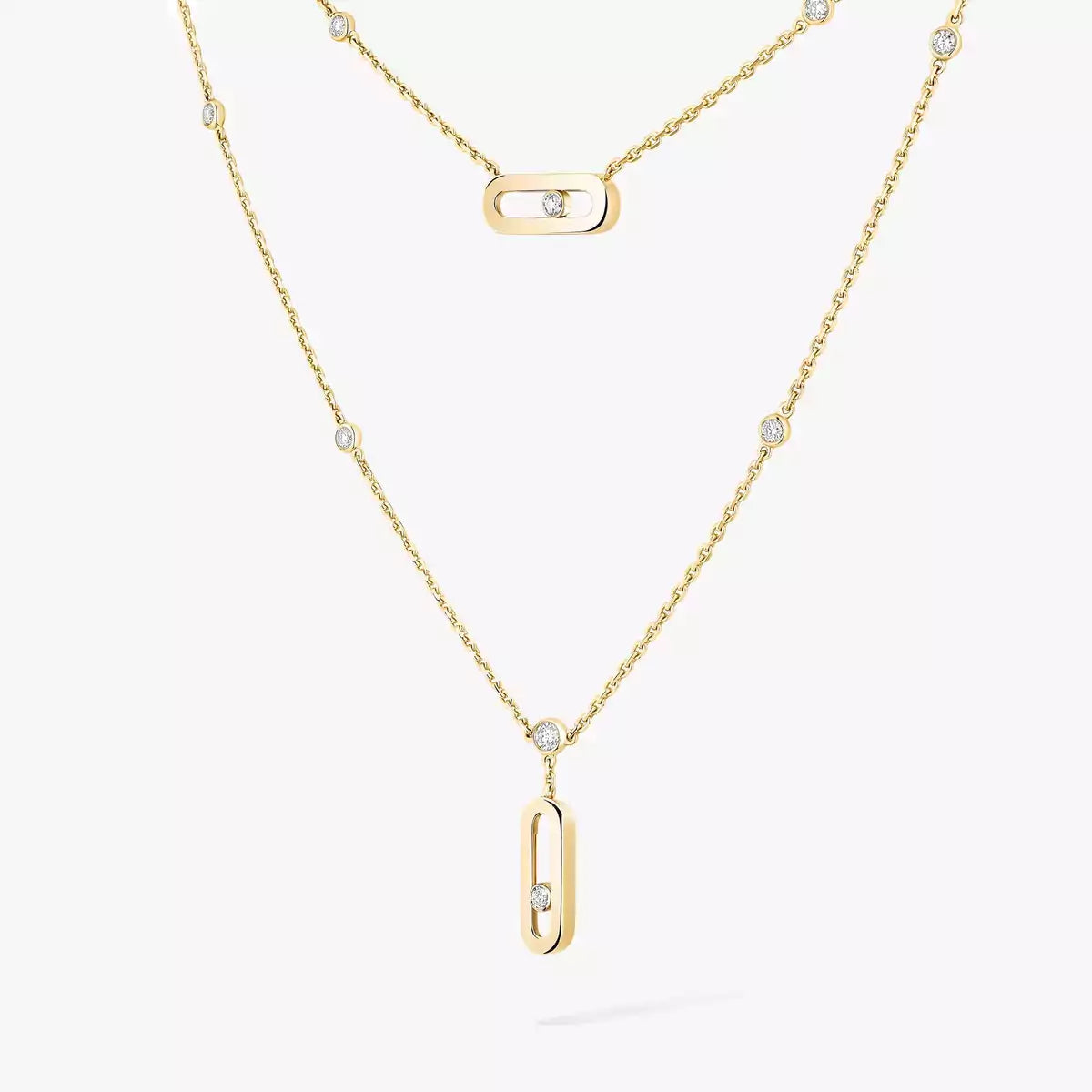 [Luxery] Move Uno Diamond Necklace