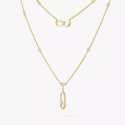 [Luxery] Move Uno Diamond Necklace