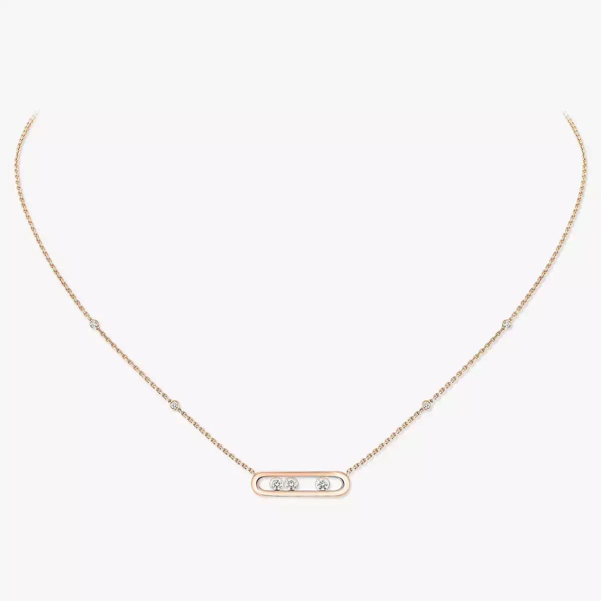[Luxery] Baby Move Gold Diamond Necklace
