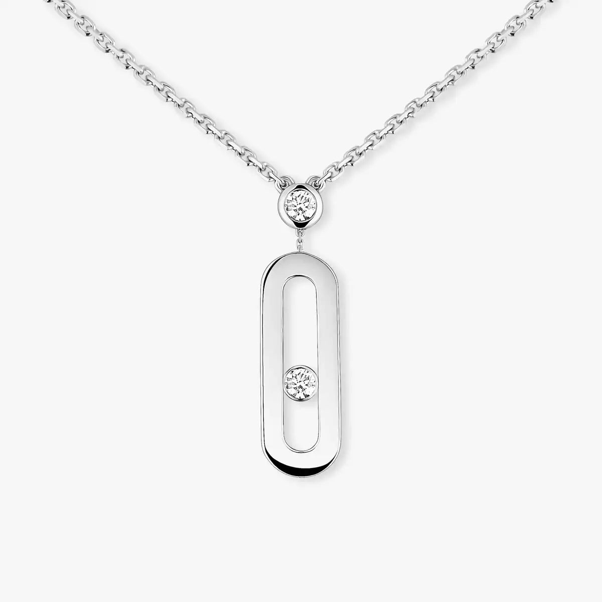 [Luxery] Move Uno Gold Diamond Long Necklace