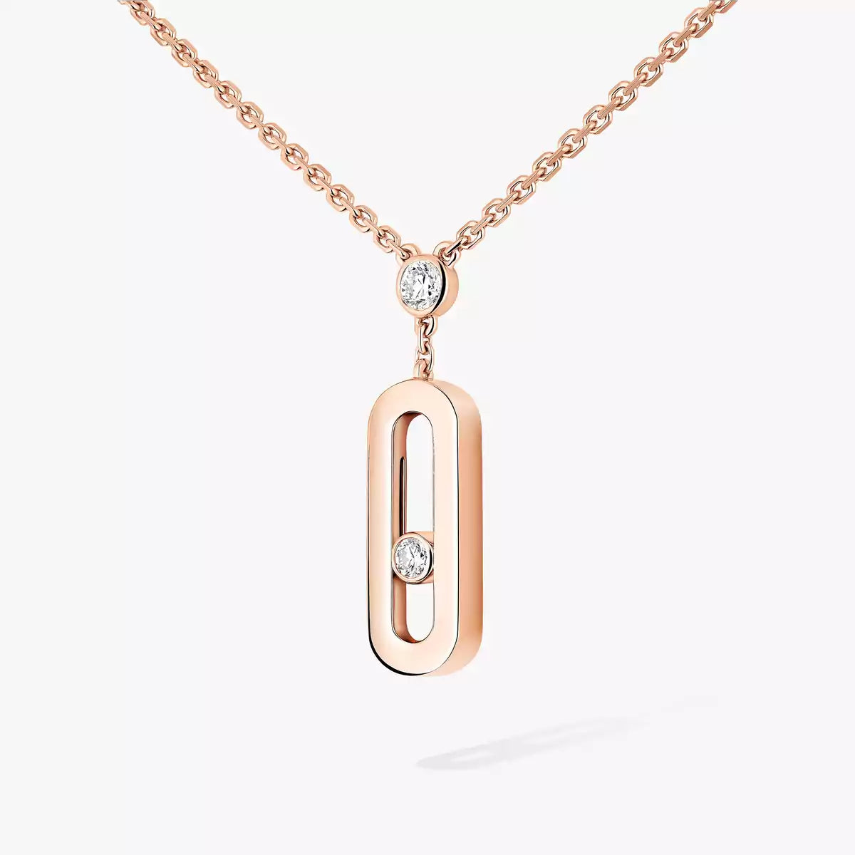 [Luxery] Move Uno Gold Diamond Long Necklace