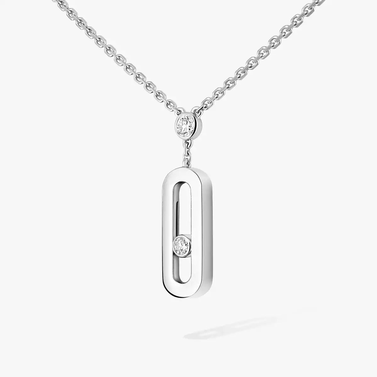 [Luxery] Move Uno Gold Diamond Long Necklace