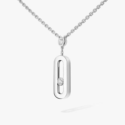 [Luxery] Move Uno Gold Diamond Long Necklace
