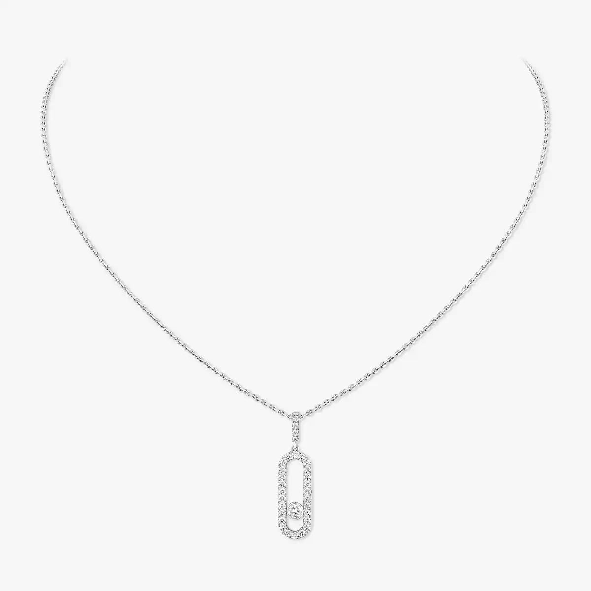 [Luxery]Move Uno Diamond Necklace in Rose Gold